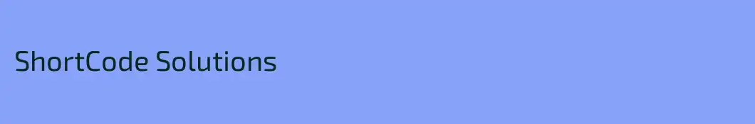 ShortCode Solutions